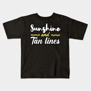 sunshine and tan lines Kids T-Shirt